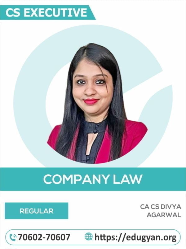 CS Executive Company Law By CA Divya Agarwal